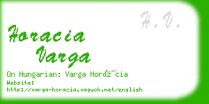 horacia varga business card